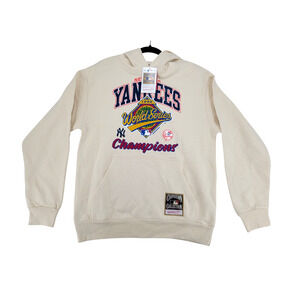 Mitchell & Ness Yankees 1996 World Series Hoodie Cream‎ Size M